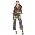 thumbnail image 6 of The Collection Royal Women Hippie Patchwork Bohemian Casual Rave Festival Harem Drawstring Boho Trouser Pants-XXL, 6 of 10