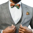 thumbnail image 2 of 2pcs Ankara Premium African Kente Pre-Tied Bow Ties for Men & Pocket Square Set Men Bownot, 2 of 3