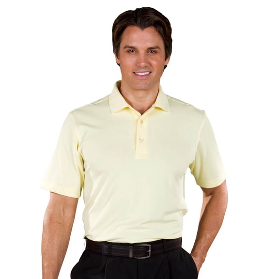 Monterey Club Men's Pique Solid Golf Polo Shirt #1060