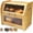 Bamboo Natural, variant on Arise Stylish Bamboo Bread Box for Kitchen Countertop, Extra Large 2-Shelf Wooden Bread Storage Container with Clear Windows and Air Vents Keep Bread, Bagels and Rolls Fresh, Self Assembly