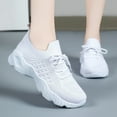 thumbnail image 2 of Sneakers for Women Work Tennis Shoes Fashion Soft Lightweight Mesh Breathable Non Slip Lace-UP Walking Shopping Shoes, 2 of 9