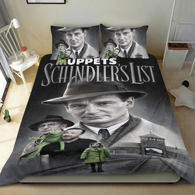 La Lista de Schindler Conjunto de sábanas temático, trío de piezas, cómodo y amigable con la piel, diseño único, regalo de decoración para el hogar para familiares, amigos y fans,135cm *200cm