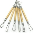 thumbnail image 3 of Pottery Clay Sculpting Tools, 22Pcs Wooden Handle Pottery Carving Tools & Metal Scraper & Plastic Clay Shaping Tools, 3 of 8