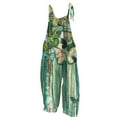 thumbnail image 1 of Monos estampados con cordones y pantalones cargo para mujer Monos holgados con tirantes y estampado abstracto de verano Fridja  alkflakhf36970, 1 of 5