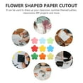 thumbnail image 2 of 10 paquetes de recortes de papel de colores con forma de flor para manualidades infantiles., 2 of 7
