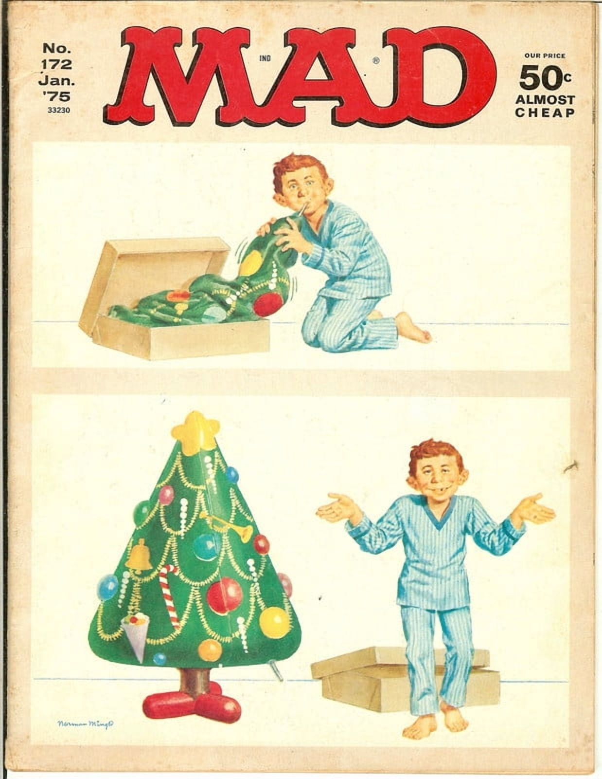 MAD Magazine Vintage Collectible #172 Jan 1975