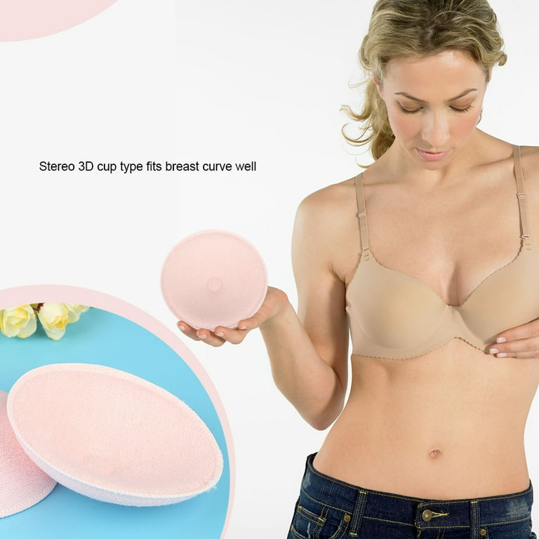 Breast Pads Washable Maternity Nursing, Reusable ,Leak-proof 6Pcs cotton  fabric