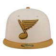 thumbnail image 2 of Men's New Era  Cream/Tan St. Louis Blues Colorpack Two-Tone 59FIFTY Fitted Hat, 2 of 5
