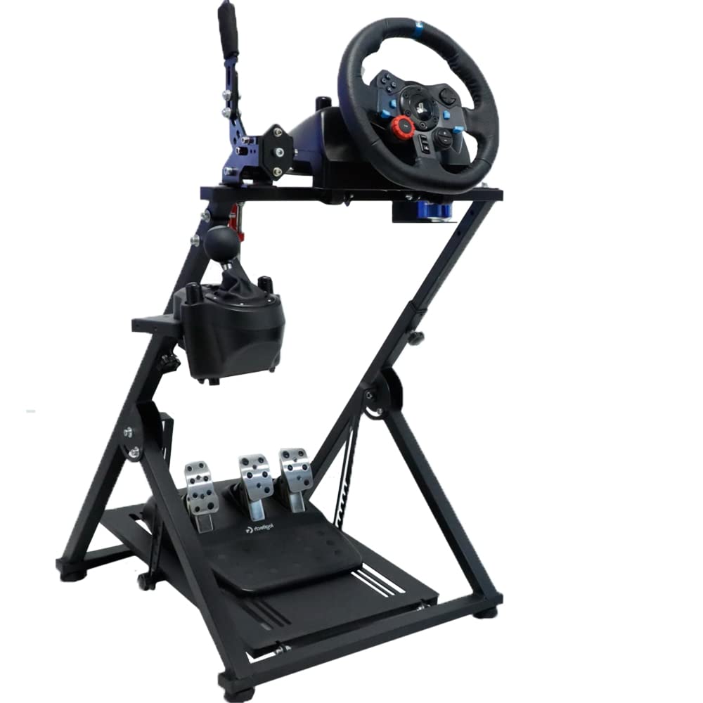 Buy Marada Racing Wheel Stand,Steering Wheel Stand With Water Cup Holder Foldable fit Logitech