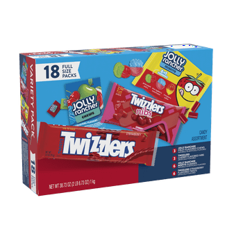 Twizzlers & Jolly Rancher Sweets Assortment Variety Candy Pack, 18 ct, 38.7 oz.