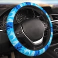 thumbnail image 4 of Kdxio Blue Shell Print Elastic Stretch Steering Wheel Cover,Auto Steering Wheel Cover,15 Inch Anti-Slip,Warm in Winter and Cool in Summer,Fit Suvs,Vans Cars,Trucks, 4 of 7