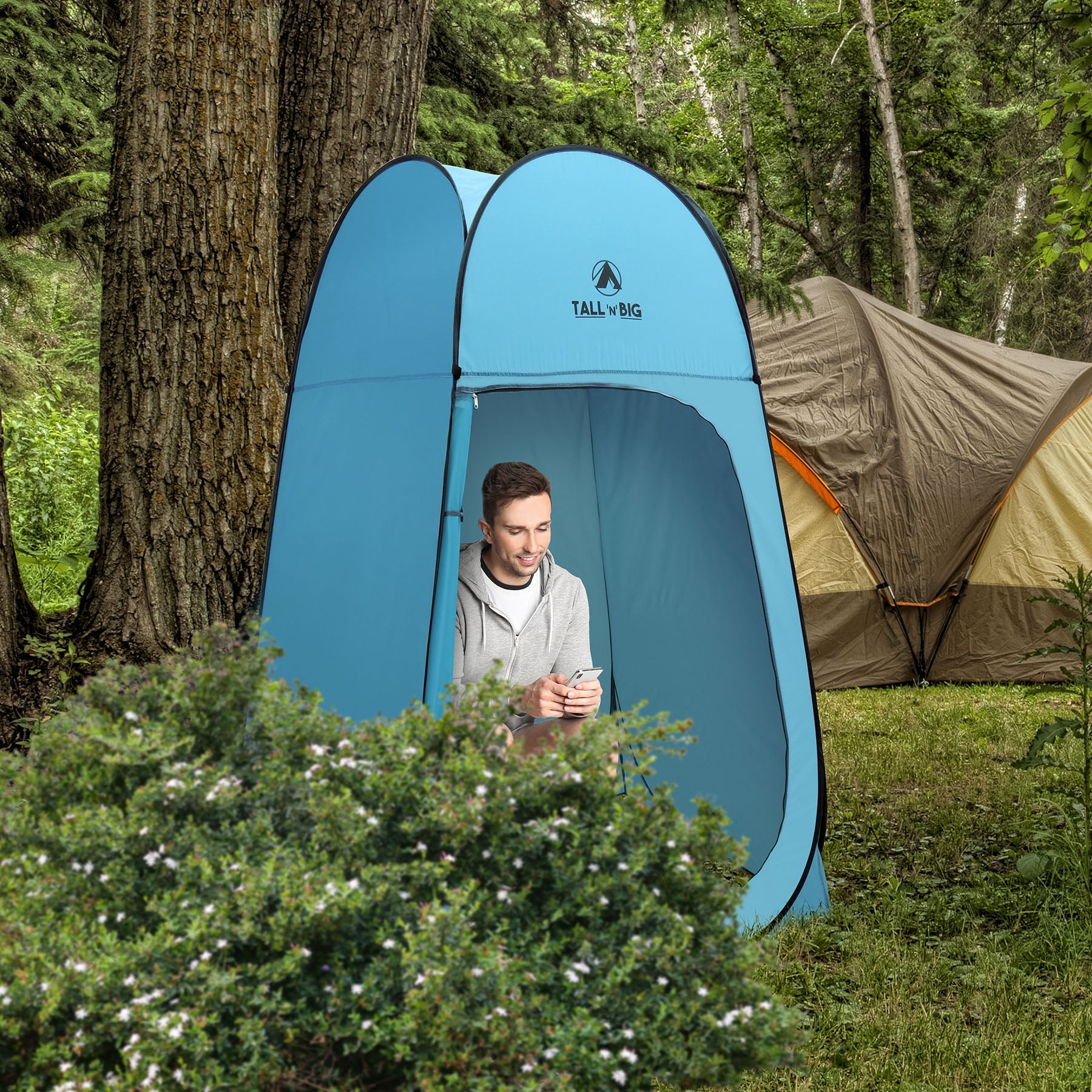 GigaTent Tall ‘N’ Big Pop Up Pod Changing Room Privacy Tent – Instant Portable Outdoor Shower Tent, Camp Toilet, Rain Shelter for Camping & Beach – Lightweight & Sturdy, Easy Set Up, Foldable