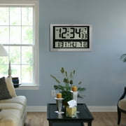 La Crosse Technology 513-1211 Jumbo Atomic Digital Wall Clock with Indoor Temperature