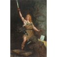 thumbnail image 3 of Ferdinand Leeke 13x18 Black Modern Framed Museum Art Print Titled - Siegfried in the Schmiede (1900), 3 of 5