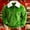 B_ Green Sweatshirts for Men, variant on YLSDY Men Xmas Elf Fuzzy Collar Quarter Zip Long Sleeve Pullover Sweatshirt Ribbed Cuff Loose Top for Winter Costume Night Street Roam Green S