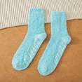 thumbnail image 4 of 5Pairs Non-Slip Plush Slipper Grip Socks for Women, 4 of 7