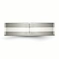 thumbnail image 3 of Titanium Sterling Silver Inlay Flat 6mm Polished Band, 3 of 9