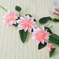thumbnail image 2 of Clearance Artificial flowers under $1,Flower Ornament Silk Decoration Artificial Branch With Stem Green Leaves Home Wedding Party Realistic Artificial Flowers For Indoor Outdoor, 2 of 9