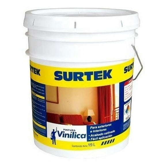 Pintura Vinílica SURTEK Blanca 19l SP20400
