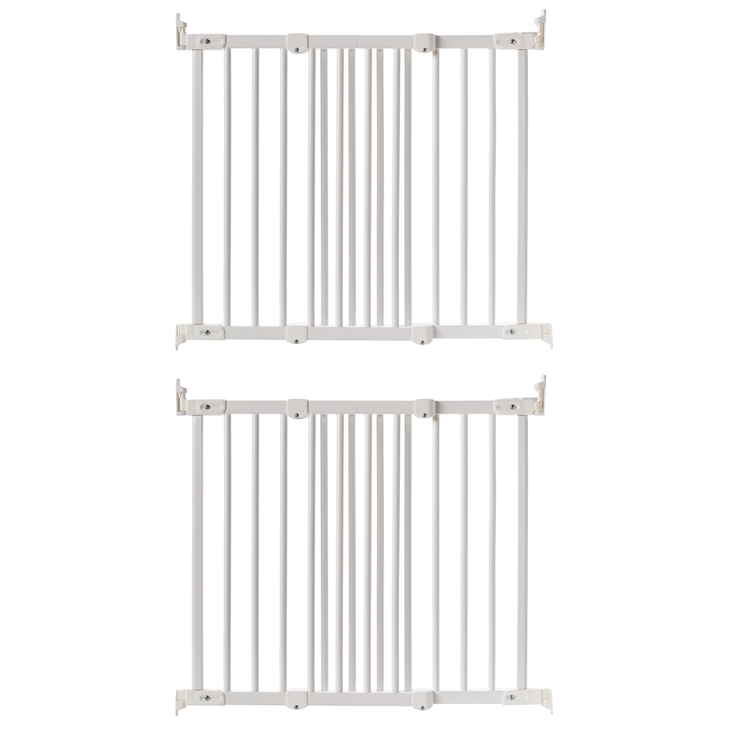 BabyDan FlexiFit Wooden Adjustable 42" Wall Mounted Baby Safety Gate (2