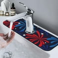 thumbnail image 7 of Fuzoiu Red White Blue Fireworks Print Kitchen Faucet Suction Pad, Sink Splash Guard Faucet Mat, Faucet Handle Drip Catcher Tray Drying Mat For Bathroom Kitchen Bathroom Countertop, 7 of 7