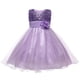 thumbnail image 4 of Vestido con lentejuelas flor falda larga lazo falda infantil malla regalo ropa niña vestido, 4 of 6