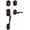 Bronze, variant on Baldwin 85327003LENT Estate Bethpage Single Cylinder Handleset For Left Handed Doors - Lifetime Polished Brass