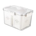 thumbnail image 2 of MORESEC Food Preservation Box Sealed Storage Tank For Cereals Large Storage Box Kitchen Food Storage Dry Fruit Tea Sealed Tank Deals of the Day Clearance Prime, white, 2 of 3