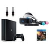 PlayStation VR Start Bundle 5 Items:VR Headset,Move Controller,PlayStation Camera Motion Sensor,PlayStation 4 Pro 1TB,VR Game Disc PSVR EV-Valkyrie