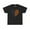 Black, variant on DJH Apparel | Two Color Heart ( Orange & Navy Blue) Unisex Heavy Cotton Tee