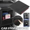 thumbnail image 5 of Automotive Center Console Organizer for Armrest: Easy-to-Install, Two-Tiered Storage Made of Black Frosted ABS, 5 of 6