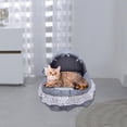 thumbnail image 2 of Cama para gatos nido semicerrado Salvador gris L, 2 of 10