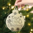 thumbnail image 2 of Qocolhg Christmas Tree Ornament Special Xmas Tree Hollow Wood Hanging Pendant for Gift Handmade Round Wooden Decoration for Holiday Keepsake, Stocking Stuffer, Christmas Ornaments Clearance, 2 of 6