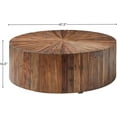 thumbnail image 2 of Rising Sun 48-inch Round Reclaimed Pine Cylinder Coffee Table, 2 of 4