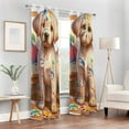 thumbnail image 6 of Dog Paint Drawer Blackout Curtain Panels Drapes Privacy Assured with Light Filtering Curtains for Living room Bedroom Bathroom Window, 6 of 6