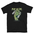 thumbnail image 1 of T-Shirt Unisexe Play Or Die Zombie Hand Controller Rétro pour Jeux Vidéo et Arcade, Geek, Taille P-5TG Z2480, 1 of 4