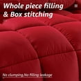 thumbnail image 6 of VOUA All Season Hypoallergenic Down Alternative Microfiber Comforter, King, Red, 6 of 7