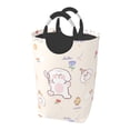 thumbnail image 1 of DouZhe 50L Rectangular Laundry Basket, Cartoon Animal Cute Dog Prints Waterproof Foldable Laundry Hamper with Aluminum Handles, 1 of 6