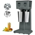 thumbnail image 1 of VEVOR Milkshake Maker, 375W x 2 Electric Commercial Double Heads Drink Mixer Blender, LED Intelligent Microswitch, 3-Speed  with 2 x 820 ml Stainless Steel Cups, 1 of 9