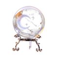 thumbnail image 2 of Bdday Engraved Decorative Crystal Sphere With Metal Base Astronomic Glass Ornament, 2 of 6