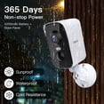 thumbnail image 2 of Laxihub Magnetic Base Wifi Camera 340° Pan Function 3MP High Resolution Outdoor Rechargeable Battery Color Night Vision with Spotlight, 2 of 9