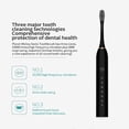 thumbnail image 4 of LSLJS Sound Wave Rechargeable Electric Toothbrush for Adults and Kids,Travel Wave Toothbrush with 4 Brush Heads, Travel Case,Bracket,6 Modes PowerToothbrush, Electric Toothbrush, 4 of 9