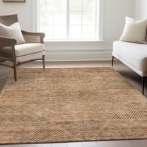 Addison Rugs Chantille Indoor/Outdoor Transitional Geometric Copper Washable Rectangle Rug, 3' x 5'