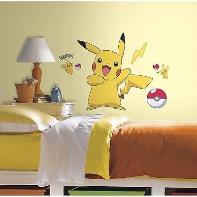 Pokemon Wall stickers Vinyl Home Nursery Decal Bedroom Art Decor kids 70x35x2 
