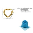 thumbnail image 7 of 925 Sterling Silver Ear Stud Hook Heart Hoop Earrings for Women, Lightweight and Hypoallergenic Earrings, 7 of 7