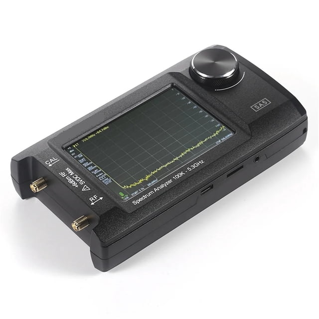 Handheld Spectrum Analyzer 2-in-1 Signal Generator 100k-5.3GHz With 4inch Touch Display And 32GB Card