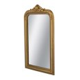 thumbnail image 3 of Lisonu 24x38" Arched Wall Mirror with Ornate Gold Crest, Rococo Style Decorative Accent Mirror, MDF Wood Frame for Entryway, Living Room, or Bedroom, 3 of 7