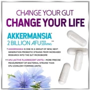 Akkermansia Probiotic - 2 Billion AFU per Serving - Best Strain for GLP-1 Production Support with Prebiotic Fiber for Natural Digestive & Gut Health - Bottled in USA for Women & Men - 120 Capsules