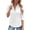 White, variant on Womens Button Down Shirts 3/4 Sleeve Basic Business Dress Shirts Collared Work Office Fitted Blouses Tops