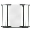 Toddleroo by North States StepSafe Clear Walk-Thru Gate for Toddlers and Babies, Graphite
